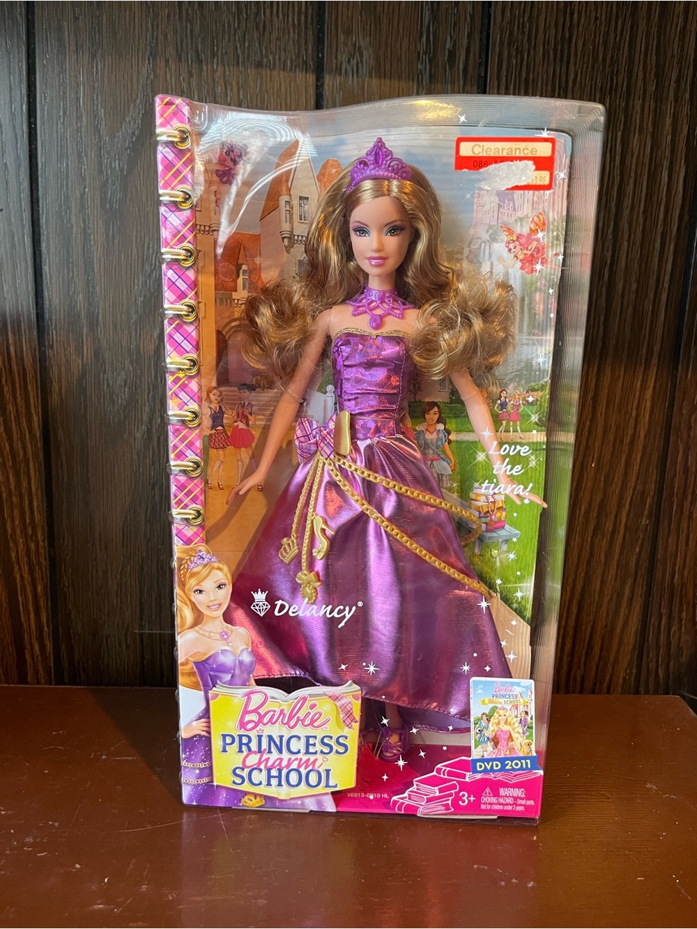 Mattel Barbie Princess Charm School Delancy Doll #V6913 - RARE New & Sealed